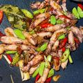 Cooksnap dari Nadwa Khoirunnisa untuk resep Oseng cumi asin tahu pete cabe ijo