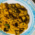 Chef K. Madaks Bakery's cooksnap of when they made Smokey Jollof Rice.
