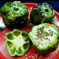 Sukla Sil's cooksnap of when they made স্টাফ্ড ক্যাপ্সিকাম(Stuffed capsicum recipe in bengali).