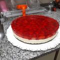 El cooksnap de Yami Rodriguez cuando hizo Cheesecake de frutillas.