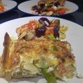 El cooksnap de Becky cuando hizo Quiche de pavo y esparragos.