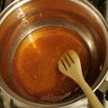 El cooksnap de Lore Medina cuando hizo Caramelo líquido.