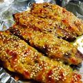 Elaine Woo's cooksnap of when they made Fried Eggplant with Miso and Melted Cheese.