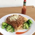 Cooksnap của Antonie Vũ khi họ làm theo món Mì Spaghetti sốt bò bằm & cà chua