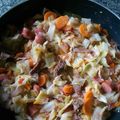 Sandy Lou's cooksnap of when they made Smoked Sausage & Cabbage.