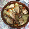 El cooksnap de raque cuando hizo Zancos de pollo al horno con vino blanco.