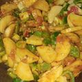 Riddhi singh का कुकस्नैप जब उन्होंने आलू शिमला मिर्च की सब्जी(aloo shimla mirch ki sabzi recipe in hindi) बनाया था।