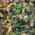 Cooksnap của Thênh Thang khi họ làm theo món Ốc bươu xào sả ớt