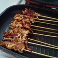 Cooksnap dari Rrmasyithah untuk resep Sate Jamur Tiram + bumbu kacang