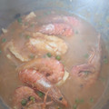 El cooksnap de Luis cuando hizo Merluza en salsa con gambas.
