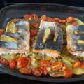 El cooksnap de Carmen Avila cuando hizo Salmón al limón al horno.