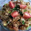 Cooksnap dari Vivin Sugiana~LOVIS CAKE untuk resep Nasi goreng pedas tomat, sayur sawi dan sosis