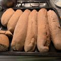 El cooksnap de Silvia cuando hizo Pan Negro con harina Integral.