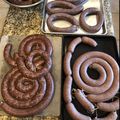 Architeuthis's cooksnap of when they made Cajun Smoked Duck Sausage.