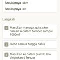 Cooksnap dari Nyink Khusnul untuk resep Es mambo mangga harum manis