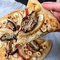 ayaeats | Ayaka 's cooksnap of when they made Gluten-Free Dessert Pizza with Miso Cream & Dates.