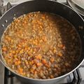 El cooksnap de ana santana cuando hizo Lentejas con Arroz.