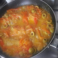 El cooksnap de patico vargas cuando hizo Pescado a la veracruzana.