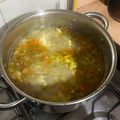 El cooksnap de Carolina Salazar Fernández cuando hizo Consomé de pollo con sémola.