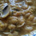 El cooksnap de Mery cuando hizo Fabes con almejas.