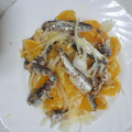 El cooksnap de Miguel cuando hizo Ensalada de agujas con naranja.