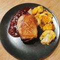 Cooksnap Jagoda z czasów, kiedy przygotował Pierś z kaczki z konfiturą figowo-szałwiową na musie z dyni.