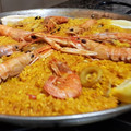 El cooksnap de Gio cuando hizo Paella de marisco.