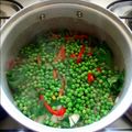 El cooksnap de Alvaro Cuevas cuando hizo Pollo arvejado.