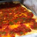 El cooksnap de Borja cuando hizo Coca/pizza de pimiento y tomate 🍅 con masa de cerveza.