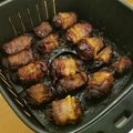 Nemeth Janos Cooksnap-ja, amikor elkészítette a(z) Baconbe tekert csirkemáj 🥓🐣🥗 receptet.
