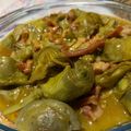El cooksnap de Miriam MB cuando hizo Alcachofas a la cerveza (Thermomix).