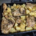 El cooksnap de Daiana Guibaudo cuando hizo Pollo al horno con papas.