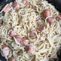 El cooksnap de Carmenchu cuando hizo Espaguetis a la carbonara.