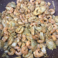 El cooksnap de Tamara Ríos Hernández cuando hizo Alcachofas, jamón y gambas con curry.