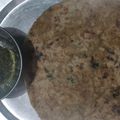 Jyoti Sinha 's cooksnap of when they made Ghobhi ka paratha.