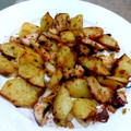 El cooksnap de Empar cuando hizo Salteado de pulpo con patatas.