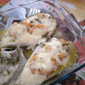 El cooksnap de Ainara Roca cuando hizo Rodaballo con costra de gambas al ajillo.