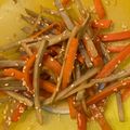 Michelle Deines's cooksnap of when they made Japanese Sauté Burdock Root - Kinpira Gobo (金平ごぼう)炒牛蒡.