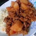 El cooksnap de Cecy Reyes cuando hizo Carne molida al achiote con papas.