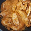 El cooksnap de Laura cuando hizo Pollo en salsa de Naranjas.