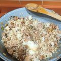 El cooksnap de Almudena Collado cuando hizo Carne picada de pavo y pollo con arroz cocido.