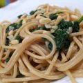 El cooksnap de BCuendes cuando hizo Espaguetis integrales con espinacas a la crema ligera.