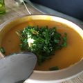 El cooksnap de Sidney Mendoza cuando hizo Sopa crema de zapallo.