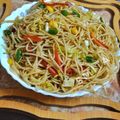 Rishu का कुकस्नैप जब उन्होंने चाऊमिन बनाया था।