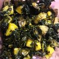 Geeta Khurana's cooksnap of when they made Methi allu ki sabji.
