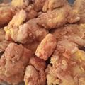 El cooksnap de Natalia cuando hizo Pollo Frito estilo KFC.