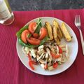 El cooksnap de Sara Orozco cuando hizo Espárragos trigueros con champiñones y pollo desmechado.