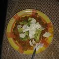 El cooksnap de Selene Sánchez cuando hizo Sopa azteca.