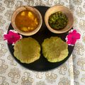 Shilpi Tandon's cooksnap of when they made Bathue ki puri with aloo tamatar ki subzi.