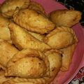 Poonam Singh's cooksnap of when they made Mava stuff Gujiya.